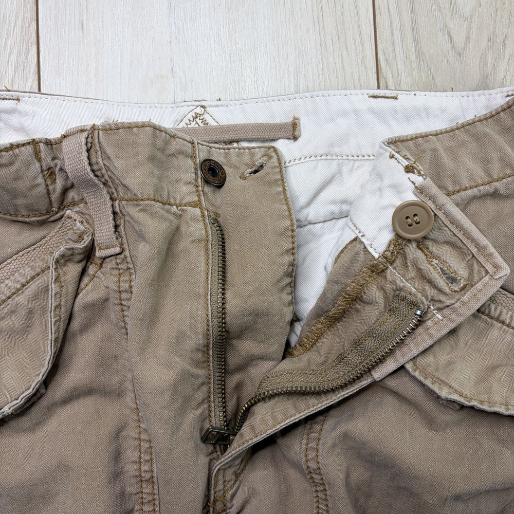 POLO RALPH LAUREN Utility Cargo Pants Slim Fit Military Herringbone Mens 32x30 - Picture 9 of 16